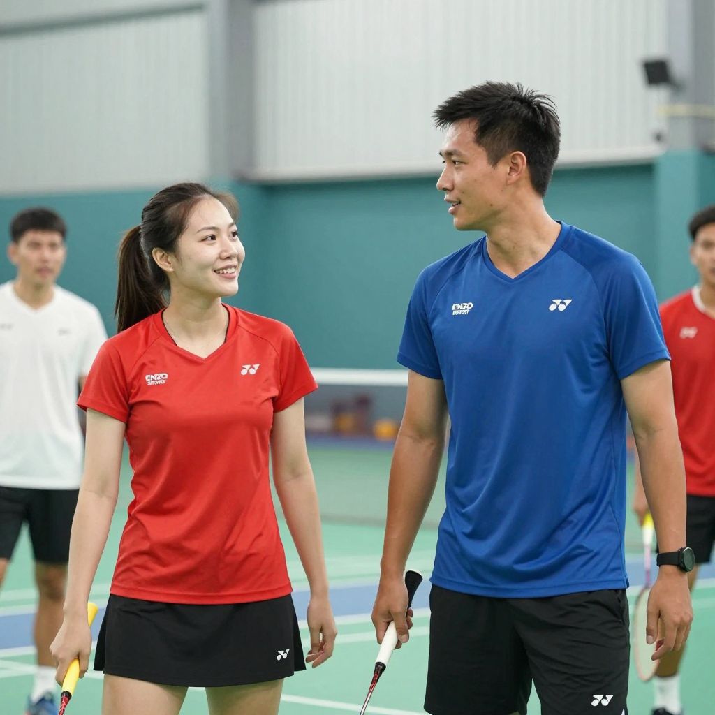 đặt may áo cầu lông cho đội nhóm